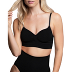 BYE-BRA - MEDIUM CONTROL SUTI SEM PONTOS PRETO TAMANHO L