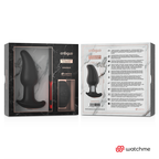 ANBIGUO - VIBRADOR DE PLUG ANAL COM CONTROLE REMOTO WATCHME COM ROTAÇÃO DE PÉROLAS AMADEUS