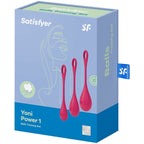 SATISFYER - CONJUNTO DE TREINO YONI POWER 1 VERMELHO