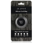 JE JOUE - ANEL DE GALO DE SILICONE DE ESTICAO MXIMA - PRETO