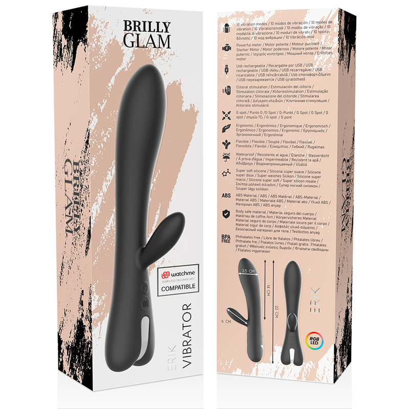 BRILLY GLAM - ERIK VIBRADOR + CONTROLO REMOTO WATCHME