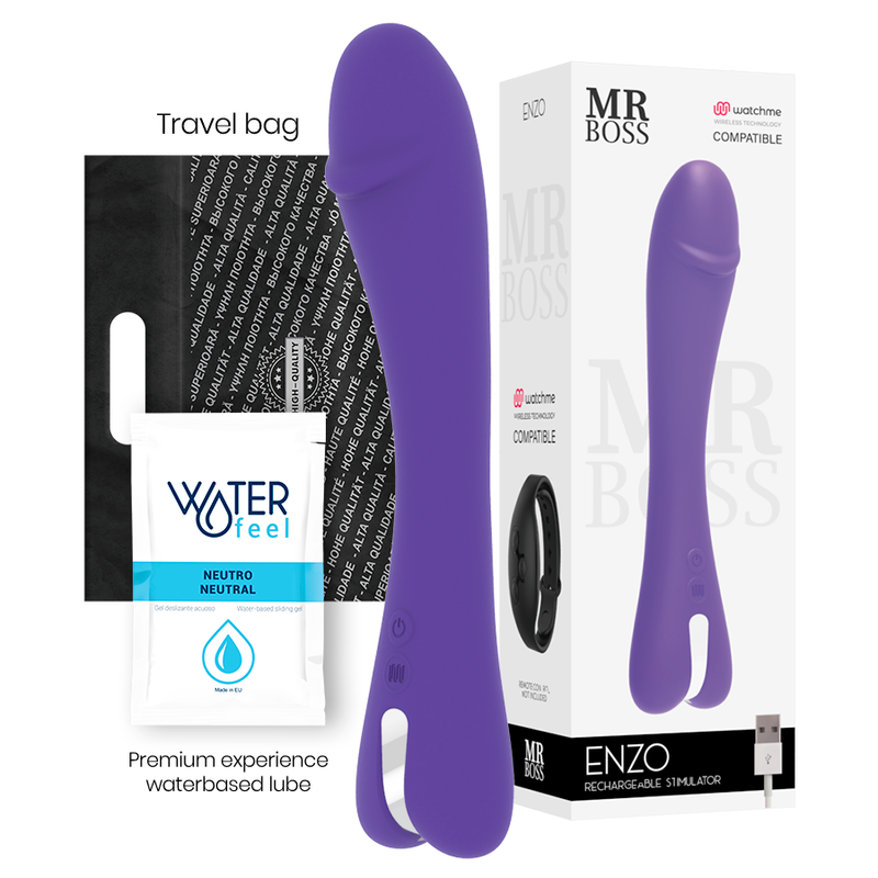 MR BOSS - ENZO VIBRADOR + CONTROLO REMOTO WATCHME
