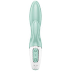 SATISFYER - AIR PUMP BUNNY 5+ APLICATIVO VIBRADOR DE COELHO INFLVEL VERDE