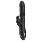 BLACK&SILVER - KENJI VIBRADOR RABBIT UP & DOWN + CONTROLO REMOTO WATCHME