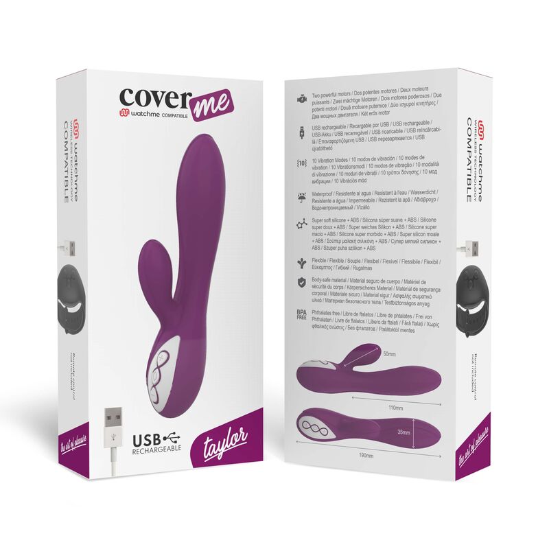 COVERME - TAYLOR VIBRADOR + CONTROLO REMOTO WATCHME