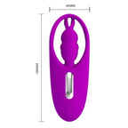 PRETTY LOVE - ESTIMULADOR DE COELHO SELVAGEM PARA CALAS COM CONTROLE REMOTO LILAC