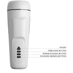 PRETTY LOVE - MASTURBADOR MASCULINO VIBRANTE SIENNA COM VOZ E SUCÇÃO