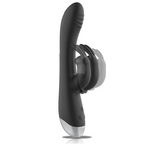 BLACK&SILVER - DJ. ESTIMULADOR DE COELHO DE SILICONE RECARREGÁVEL ADAM PRETO
