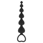 BLACK&SILVER - CADEIA DE CORAÇÕES ANAL MILA 18 CM
