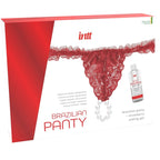 INTT RELEASES - CALÇA VERMELHA BRASILEIRA COM PÉROLAS E GEL LUBRIFICANTE 50 ML