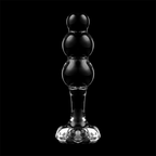 NEBULA SERIES BY IBIZA - MODELO 1 PLUG VIDRO BOROSILICADO TRANSPARENTE 10.5 CM -O- 3 CM