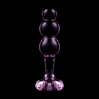 NEBULA SERIES BY IBIZA - MODELO 1 PLUG ANAL VIDRO BOROSILICADO ROSA 10.5 CM -O- 3 CM