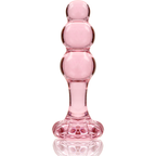 NEBULA SERIES BY IBIZA - MODELO 1 PLUG ANAL VIDRO BOROSILICADO ROSA 10.5 CM -O- 3 CM
