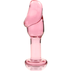 NEBULA SERIES BY IBIZA - MODELO 6 PLUG ANAL VIDRO BOROSILICADO ROSA 12.5 CM -O- 4 CM