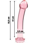 NEBULA SERIES BY IBIZA - MODELO 11 DILDO VIDRO BOROSILICADO ROSA 16 CM -O- 3 CM