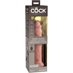 KING COCK - ELITE VIBRADOR DILDO REALÍSTICO E CONTROLE REMOTO DE SILICONE 23 CM