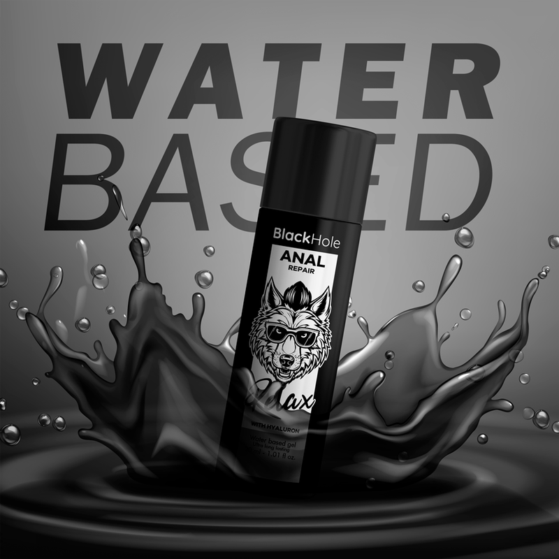 BLACK HOLE - REPARO ANAL RELAXANTE À BASE DE ÁGUA COM HIALURON 30 ML