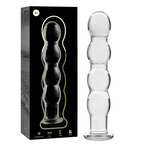 NEBULA SERIES BY IBIZA - MODELO 10 DILDO VIDRO BOROSILICADO TRANSPARENTE 16.5 CM -O- 3.5 CM