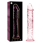 NEBULA SERIES BY IBIZA - MODELO 12 DILDO VIDRO BOROSILICADO ROSA 17 CM -O- 3.5 CM