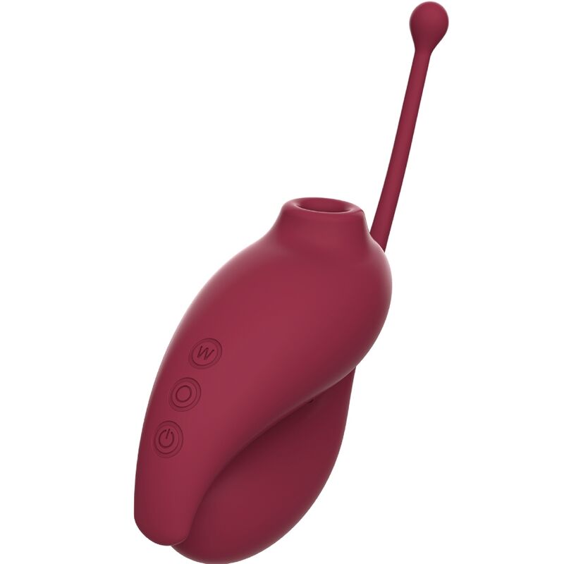 ADRIEN LASTIC - SUCKER DE CLITÓRIS DE INSPIRAÇÃO + OVO VIBRATÓRIO VERMELHO - APLICATIVO GRATUITO
