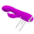 PRETTY LOVE - RACHEL VIBRADOR RECARREGÁVEL COM VENTOSA ROXA
