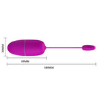 PRETTY LOVE - OVO VIBRANTE NINFA APP CONTROLADO ROXO