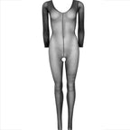 LEG AVENUE - BODYSTOCKING MANGA COMPRIDA PRETO