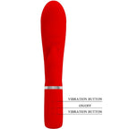 PRETTY LOVE - VIBRADOR PRESCOTT MULTIFUNO G-SPOT VERMELHO