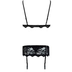 LIVCO CORSETTI FASHION - BELITA LC 90231 SUTI + CALA + CINTA LIGA PRETO L/XL