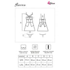 LIVCO CORSETTI FASHION - CAMISA BARIRIN LC 90633 + CALCINHA PRETA