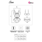 LIVCO CORSETTI FASHION - HAWAIN LC 90665 BODY PRETO