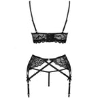 LIVCO CORSETTI FASHION - MORIDAM LC 90552 SUTI + CINTA LIGA + CALA NEGRO L/XL