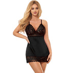 SUBBLIME - BABYDOLL COM PEITO ESTAMPADO FLORAL PRETO L/XL
