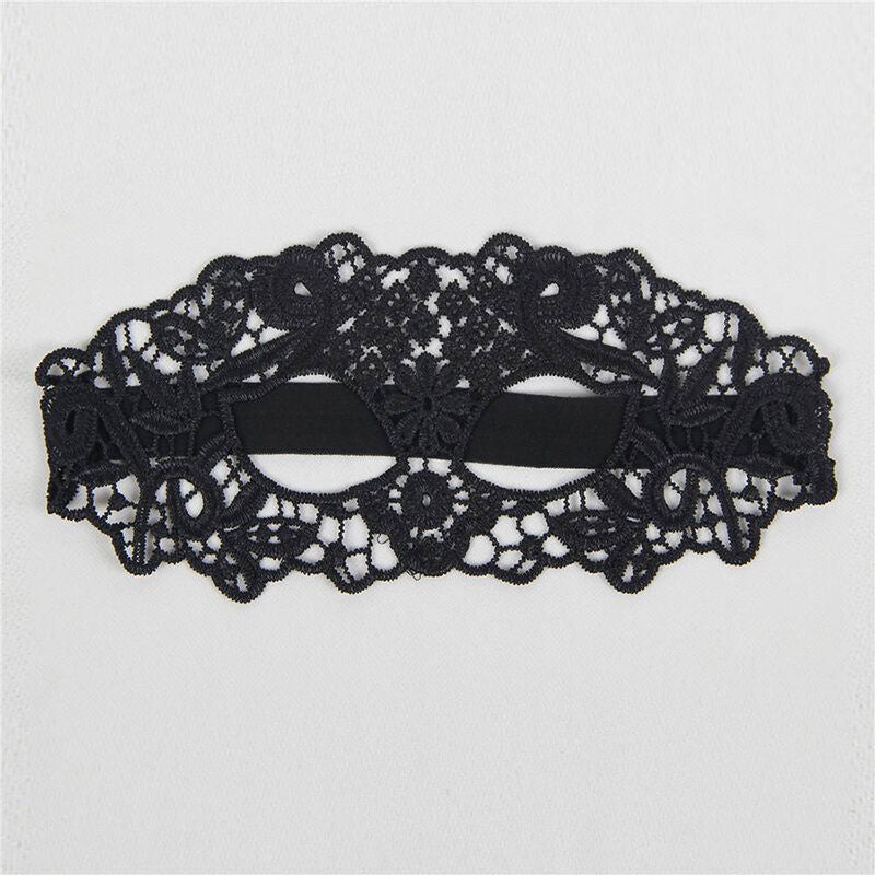 QUEEN LINGERIE - MSCARA DE RENDA PRETA