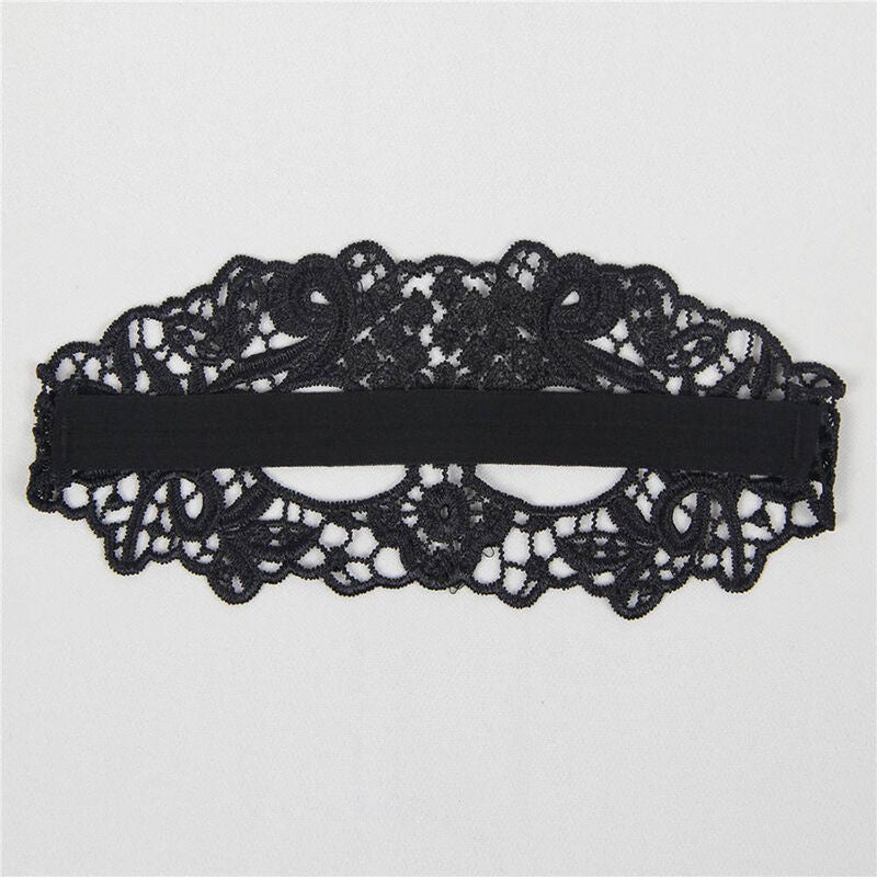 QUEEN LINGERIE - MSCARA DE RENDA PRETA