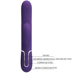 PRETTY LOVE - PERLITA VIBRADOR G-SPOT 3 EM 1 MULTIFUNO ROXO