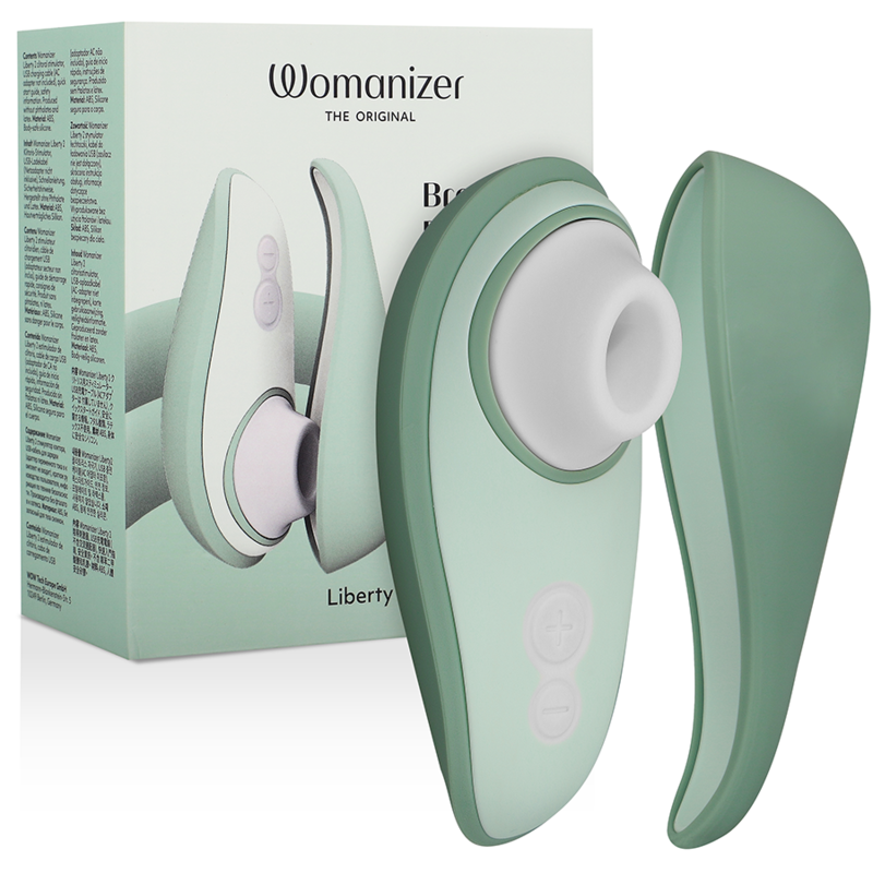 WOMANIZER - LIBERTY 2 ESTIMULADOR DE CLITÓRIS E SUCÇÃO VERDE CLARO