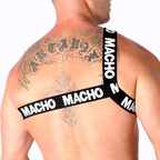 MACHO - ARNÊS ROMANO BRANCO L/XL