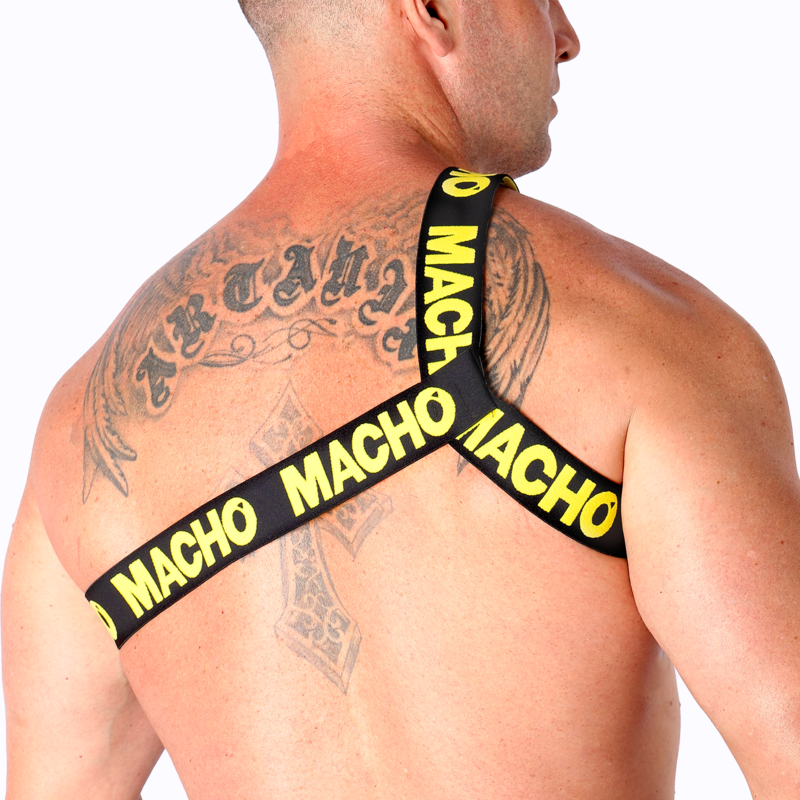 MACHO - ARNÊS ROMANO AMARELO L/XL