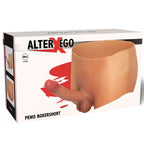 DESEJO OCULTO - BOXER ALTER EGO COM PÊNIS 18 CM TAMANHO P/M
