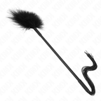 KINK - CHICOTE DE SILICONE COM PENAS PARA CÓCEGAS 47 CM