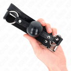 KINK - BOLA TPE PRETA MORDAÇA 4 CM 60 x 2 CM