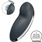 SATISFYER - TAP & CLIMAX 2 VIBRADOR E ESTIMULADOR CINZA