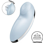 SATISFYER - TAP & CLIMAX 2 VIBRADOR & ESTIMULADOR AZUL