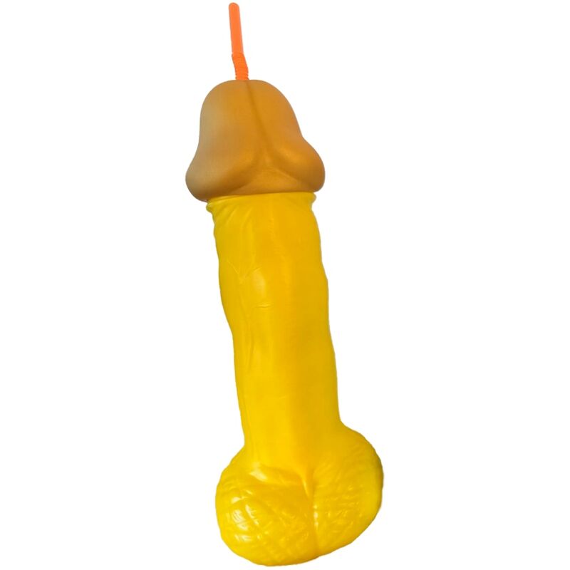 DIABLO PICANTE - COPO PLSTICO AMARELO PARA PÊNIS
