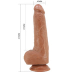 PRETTY LOVE - DRACO DILDO REALISTA 23 CM MODELO 2 CARNE