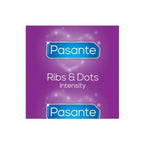 PASANTE - PRESERVATIVOS RIBS & DOTS INTENSITY 144 UNIDADES