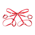 SUBBLIME - 953706 ALGEMAS COM CINTO BONDAGE VERMELHO TAMANHO ÚNICO