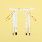 SUBBLIME - 954284 BODY COM CORRENTES + CINTA-LIGA BRANCO S/M