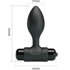 PRETTY LOVE - VIBRA BUTT 10 VIBRAÇÕES PLUG ANAL PRETO